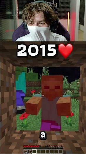 Minecraft v Roce 2015... (nostalgie) #shorts #minecraft