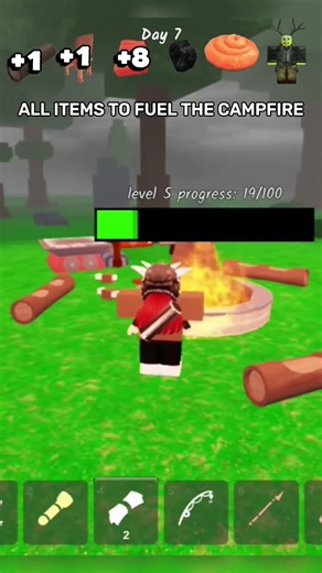 WOOW Campfire TEST 🔥 ALL ITEMS to Fuel Output in 99 Nights in the Forest - Roblox