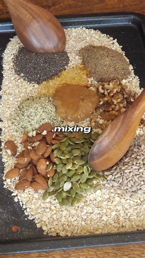 Healthy homemade high fibre granola