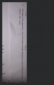 c) 105^{\circ} d) 67.5^{\circ} The length of line segment \math... | Filo