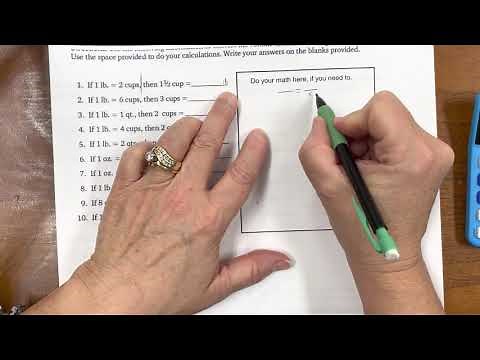 Culinary Math: converting weight to volume and volume to weight.