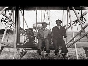 Original footage of Wright Brothers official first flight test