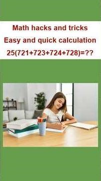 Arithmetic tricks Quick calculation Creative math education #maths #mathteacher