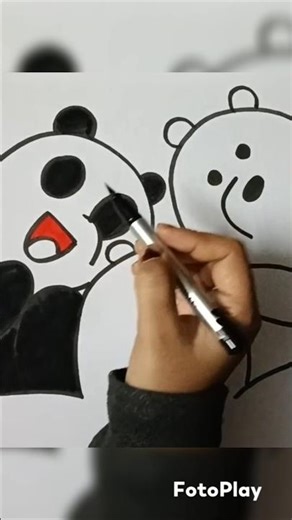 three bears 🐻 cartoon we bare bears 🐻 cartoon character drawing easy #art #drawing #like #draw