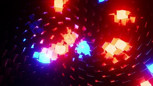 Colorful light show in dark room. Infinitely looped animation | Free Stock Video Footage