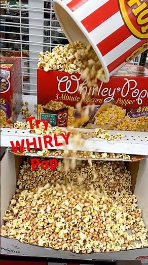 TRY WHIRLY POP POPCORN 3 MINUTE POPPER #whirleypop #popcorn #popcornmachine