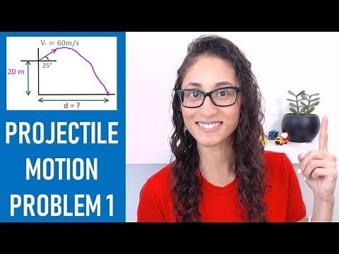 FE Exam Dynamics - Projectile Motion Problem 1