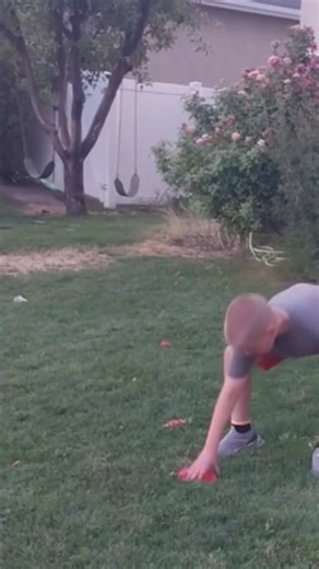 11K views · 70 reactions | This is a new game we played twice, Frisbee Baseball, and then we ran out of Frisbees to use. We don't recommend this game, but it was fun once, or twice. #10kids #frisbeebaseball #weirdfamilygames | 10kidsin10years | Facebook