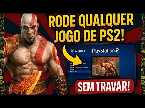 Como rodar QUALQUER jogo de PS2 no BATOCERA sem travar