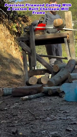 Precision Firewood Cutting With A Custom Built Chainsaw Mill Frame