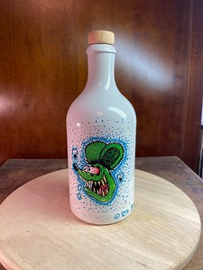 Rat Fink on Ceramic Bottle - Etsy