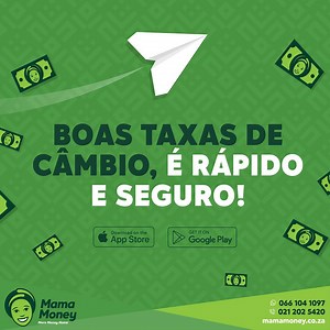 58K views · 1K reactions | Seguro, rápido e barato transferir dinheiro para Moçambique. Envie para M-Pesa com taxas baixas de 5% ou menos. Clique "Install Now" para baixar o aplicativo Mama Money para se registar e começar a enviar. Para qualquer assistência, WhatsApp +27 66 104 1097. | Mama Money | Facebook