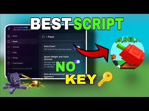 ThunderZ HUB – OP Grow a Garden Script no key 🍅