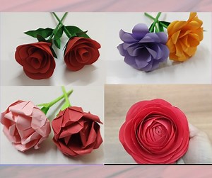 How to make simple flowers from paper | Parv's Art Gallery - Parv Thacker