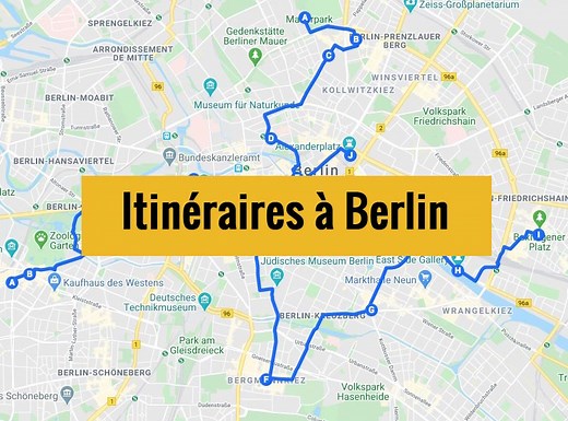 Itinéraires à Berlin en 2, 3 jours : Parcours à pied en 27 étapes
