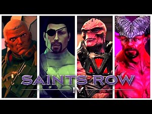 Saints Row 4 - All Bosses (With DLC & Gat Out of Hell)