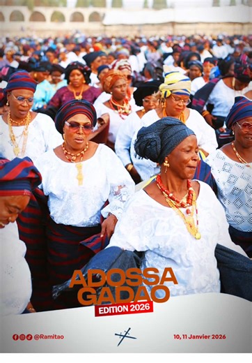 Deuxième jour à Adossa pour la danse des femmes sur le Stade municipal de sokode #adossagadao2026 #ramitaosokode #RamiTao #togolais228🇹🇬