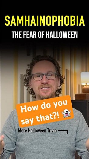 Did you know Samhainophobia is the fear of Halloween?! #halloween #funfacts #shortsviral