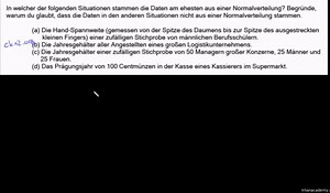 Qualitativer Sinn von Normalverteilungen (Video)