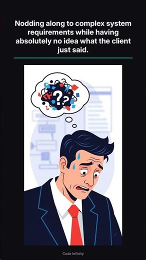 When you pretend to understand the requirements | Code Infinity #shorts