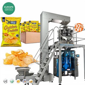 [Hot Item] Multi-Function Automatic Weighing Cassava Potato Chips Bag Packaging Machines Chips Snack Packing Machine with Nitrogen