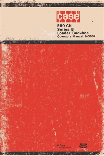 Case 580 CK Series B Loader Backhoe Operators Manual Vintage Machine Maintenance Troubleshooting PDF Instant Download - Etsy Australia