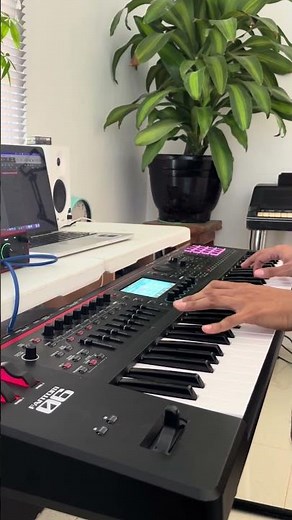 Piano and Pads, Roland Fantom-06 #worship #roland #piano #synthesizer