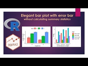 Barplot with error bar using stat summary function, A shortcut