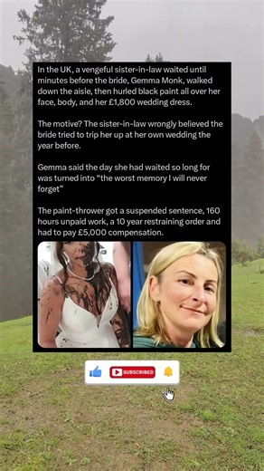 Bride Attacked With Black Paint Minutes Before Walking Down the Aisle! 😱 #shorts