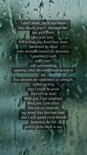 Love didn’t save me. It taught me I was safe enough to soften. #poetrytok #spokenword #healingthroughlove #softlove #emotionalpoetry