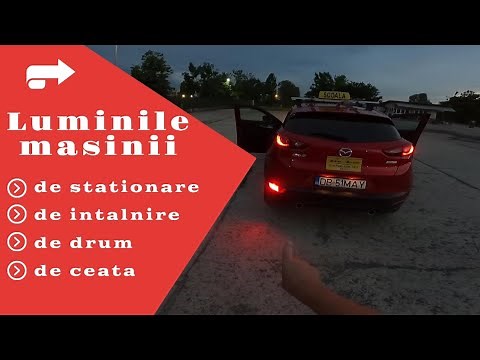 Luminile masinii: pozitii, faza scurta, faza lunga