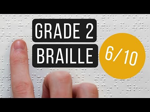 LEARN BRAILLE DOTS 4&5, DOTS 4,5,6 AND DOTS 5&6 | Grade 2 Braille: Part 6 of 10