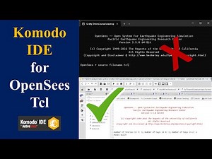 Komodo IDE for OpenSees Tcl
