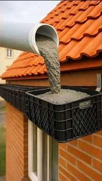 Pour Cement into Plastic Containers — An Endless Source of Free Water!