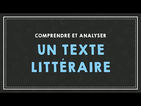 COMPRENDRE ET ANALYSER UN TEXTE