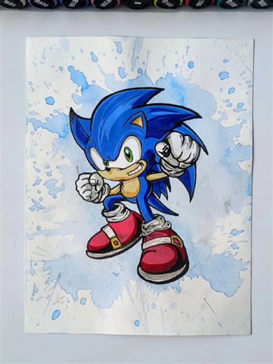 Sonic Painting in Blue: A Vibrant Art Expression