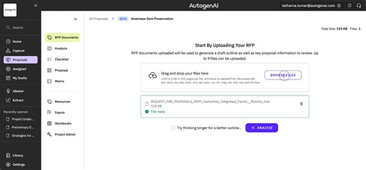 1. Automated Proposal and Requirements Workflow