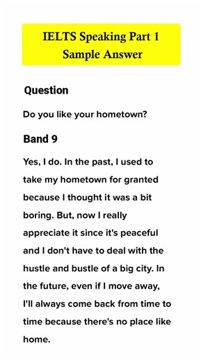 IELTS Speaking Part 1 Sample Answer #ielts #ielts2026