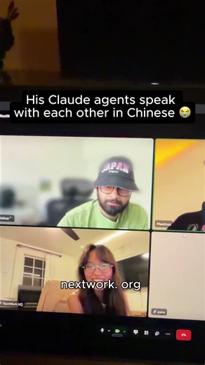 His agents speak in Mandarin... (new method for token efficiency)
