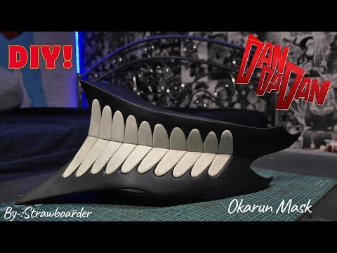 How To Make Okarun Mask From Cardboard - DAN DA DAN - Diy Okarun Mask - Easy Cosplay Tutorial