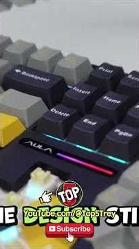 Customizable RGB Brilliance — AULA F108 PRO #shorts