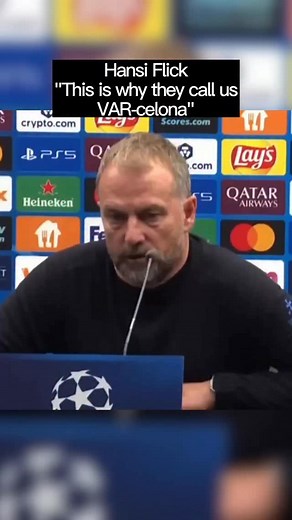 Barcelona Manager Hansi Flick proclaims “God Bless VAR!” After Barcelona survive in Champions League with a draw to Club Brugge after an extra time goal was disallowed. #varcelona #fcbarcelona #hansiflick #anthonytaylor #clubbrugge #championsleague #championsleaguememes #barcelonamemes #soccer #soccermeme | Footballmemesgpt