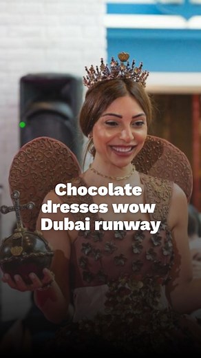 Dresses made of chocolate hit Dubai runway . . Thirteen models sashayed down the catwalk wearing unique, showstopping creations put together as a tribute to fashion and pastry | Khaleej Times