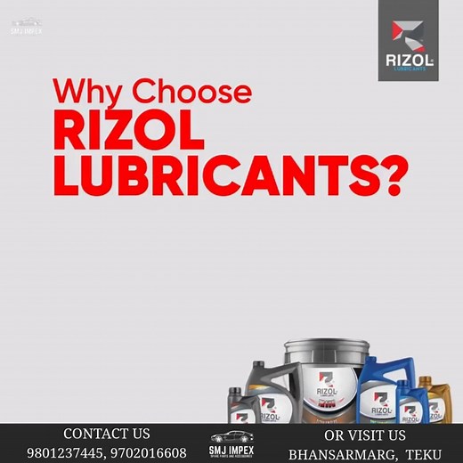 Why choose Rizol Lubricants? 🚗🔥 From cutting-edge technology to superior quality, Rizol ensures your vehicle performs at its best, mile after mile. 🛢️✨ #RizolLubricants #RizolLubricantsNepal #Lubricants #SmoothDrives #EngineCare #UnleashThePower | SMJ IMPEX