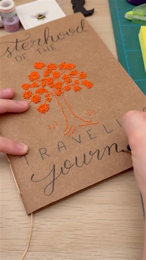 Making a sisterhood of the traveling journal!! #journaling #sisterhoodofthetravelingjournal