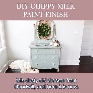 4.1K views · 171 reactions | Goodwill Thrift Flip Farmhouse Dresser | Chippy Milk Paint Finish | Pretty Distressed | Facebook