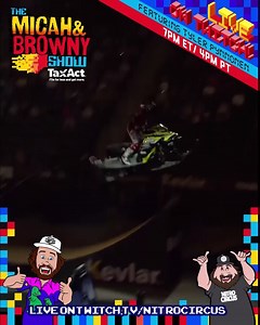 85K views · 637 reactions | Snowmobile frontflip legend and veteran, Tyler Pynnonen, is our guest today on The Micah and Browny Show! Check out today's episode LIVE at 7pm ET / 4pm PT only on Twitch! | Nitro Circus | Facebook