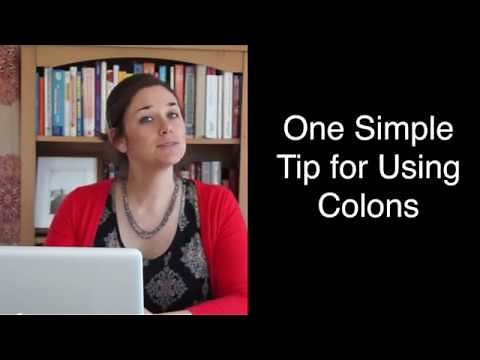 One Simple Tip For Using Colons