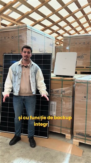 Pachet fotovoltaic JinkoSolar 5 kW Trifazat – 11×445 W + invertor hibrid trifazat 5 kW