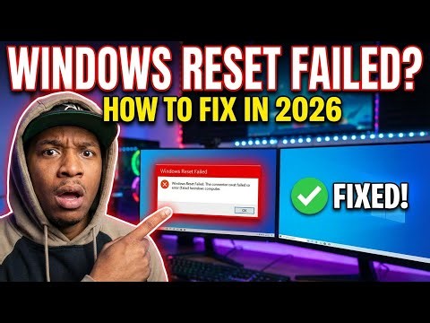 HOW TO Fix "There Was a Problem Resetting Your PC" Error (100% Fixed!)